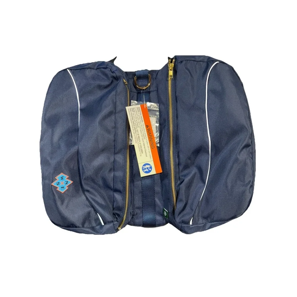 The cuddle Collab dog harness backpack Large New Navy Blue